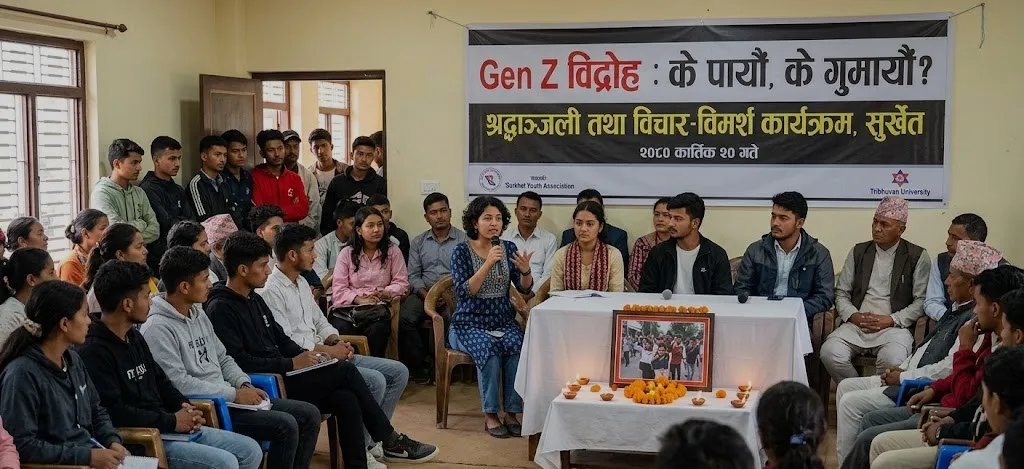 सुर्खेतमा ‘Gen Z विद्रोह : के पायौँ, के गुमायौँ?’ विषयक विचार-विमर्श हुँदै
