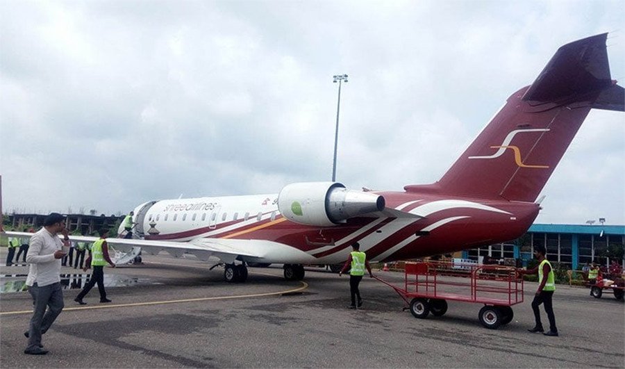 भैरहवामा श्री एयरलाइन्सको विमानको आकस्मिक अवतरण, सबै यात्रु सकुशल