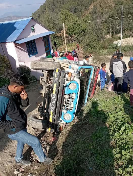 सल्यानमा जीप दुर्घटना: रोल्पाका ६ जना घाइते