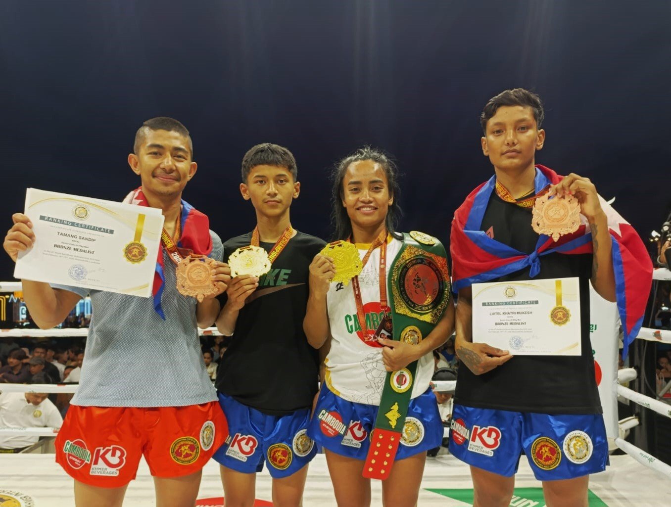 छैटौं कुन खमेर विश्व च्याम्पियनसिपमा नेपाललाई दुई स्वर्ण