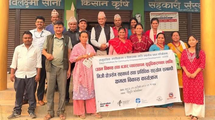 चौकुनेमा कृषि व्यवसाय र बजारिकरण सम्बन्धी दुई दिने तालिम सम्पन्न